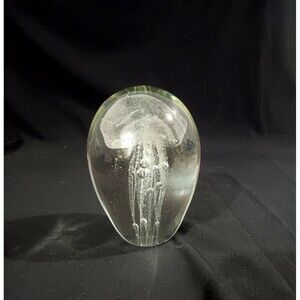 SPI Home Clear Jelly Fish Paperweight READ 5.5"
